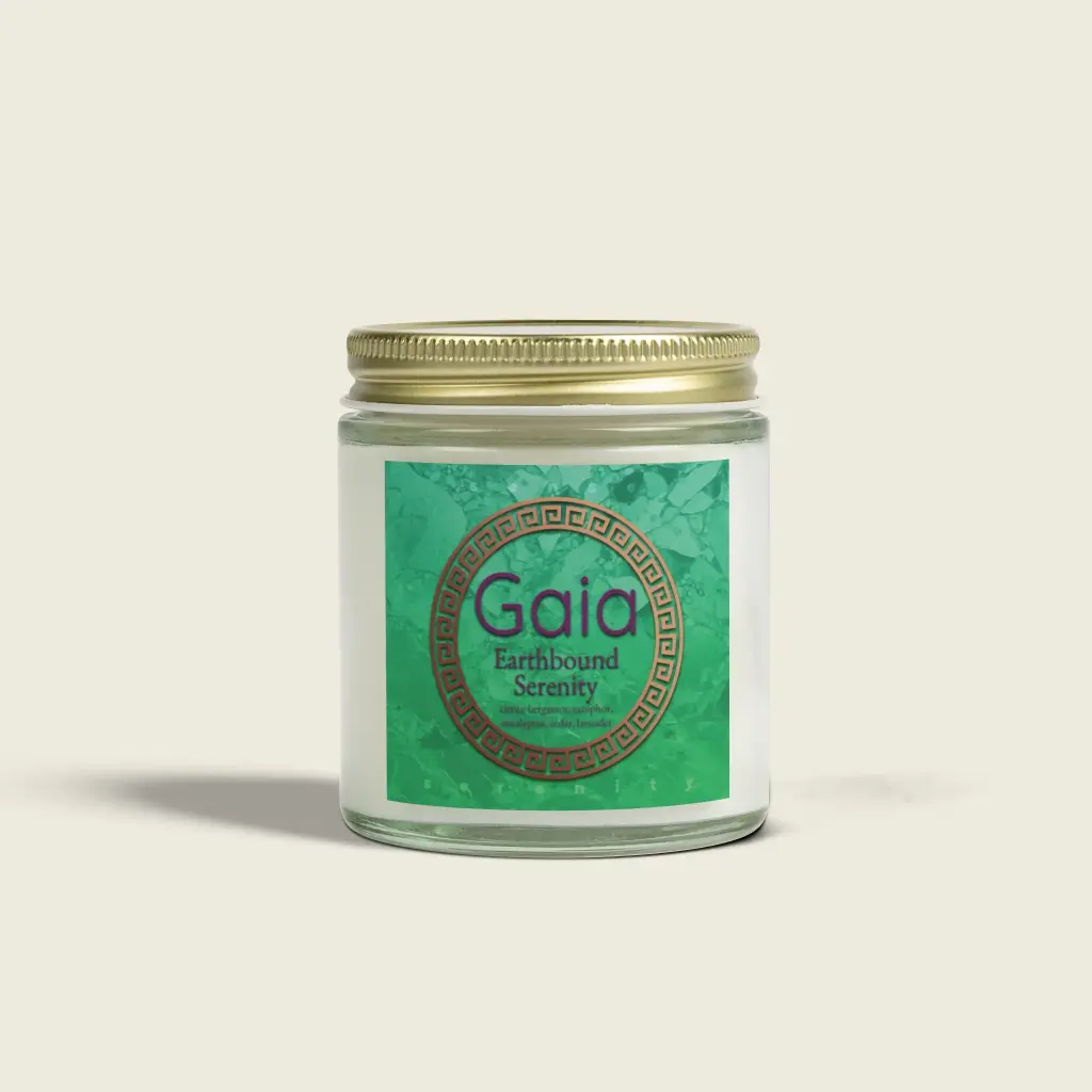 Lavender & Eucalyptus Scented Candle – Gaia | Citrus, Cedar & Calm