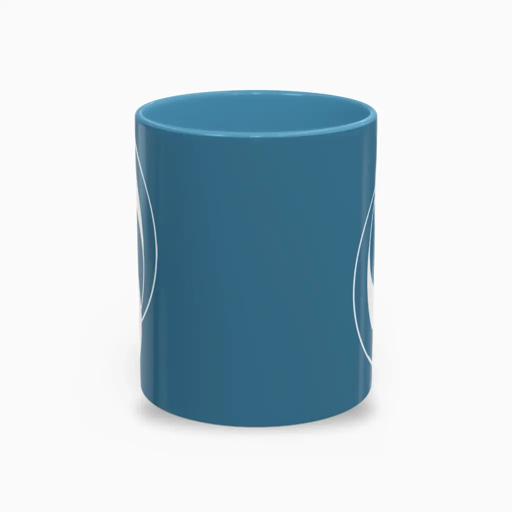 Serenity Light Blue Elegant Ceramic Coffee Mug (11 oz (0.33 l))