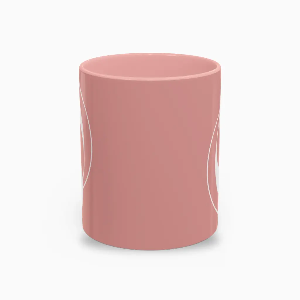 Serenity Pink Elegant Ceramic Coffee Mug (11 oz (0.33 l))