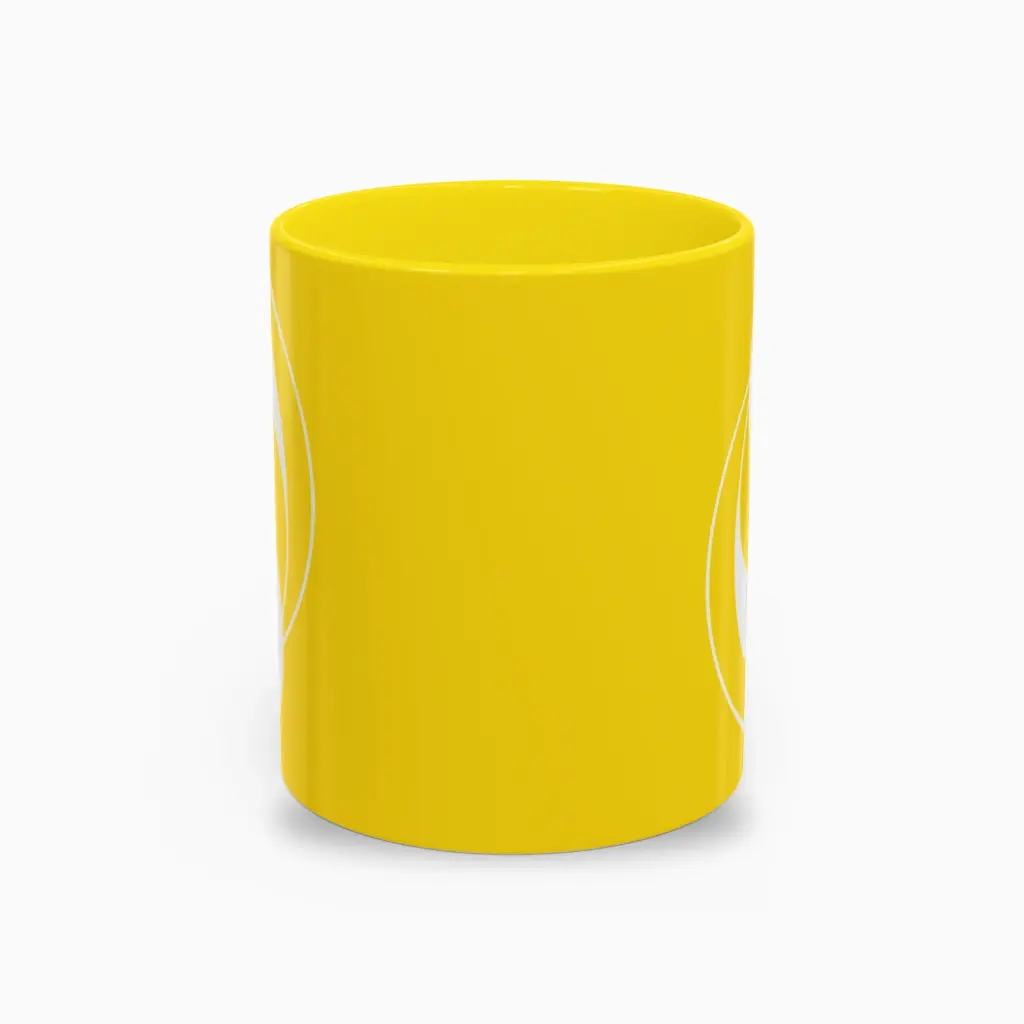 Serenity Yellow Elegant Ceramic Coffee Mug (11 oz (0.33 l))