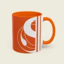Serenity Orange Ceramic Coffee Mug (11oz/15oz) – Elegant Minimalist