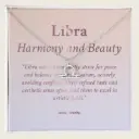 Libra Constellation Birthstone Necklace - Gold Zodiac Pendant USA