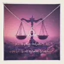 Celestial Balance – Libra Zodiac Necklace by Sense Serenity