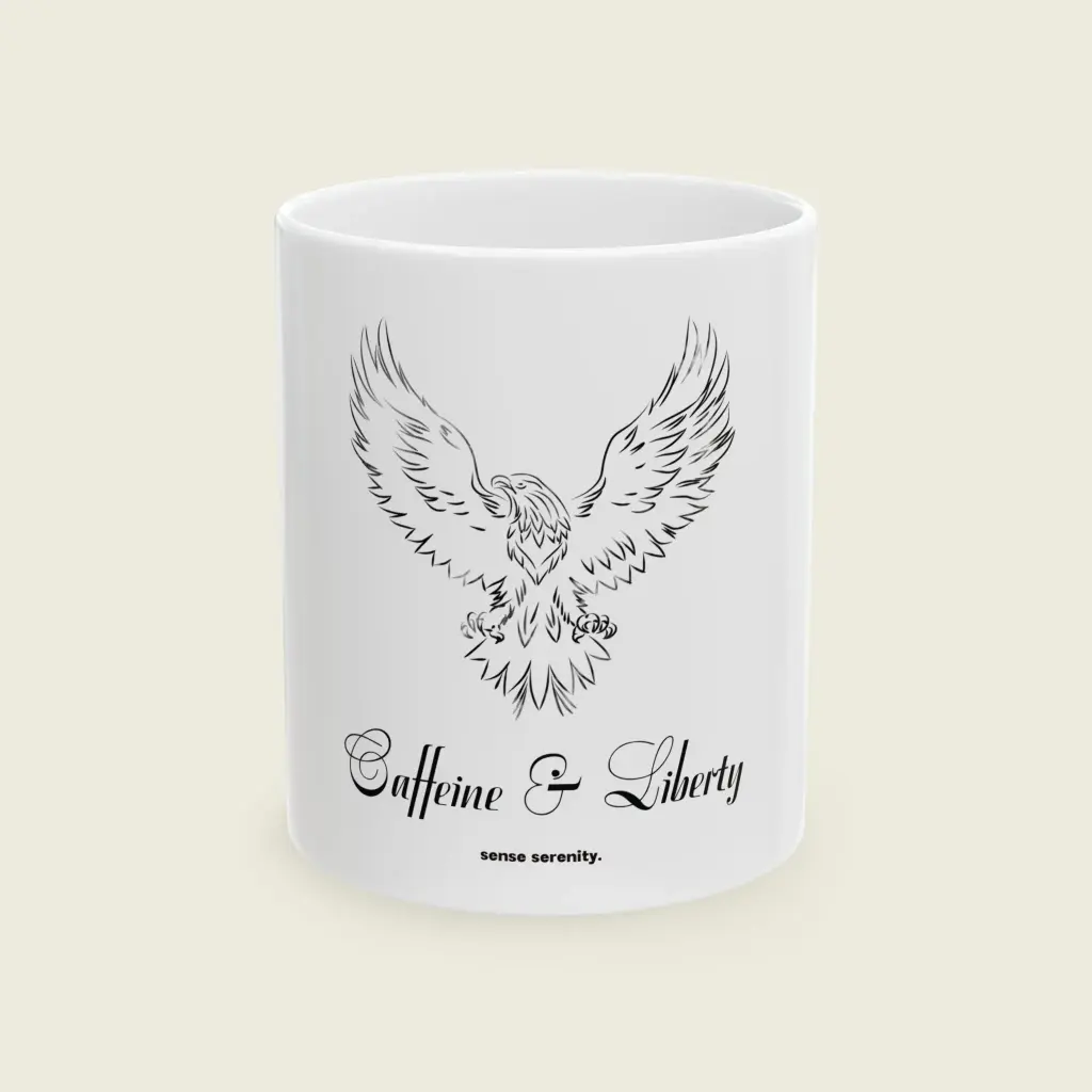 Caffeine & Liberty Mug — Limited USA Edition  Sense Serenity