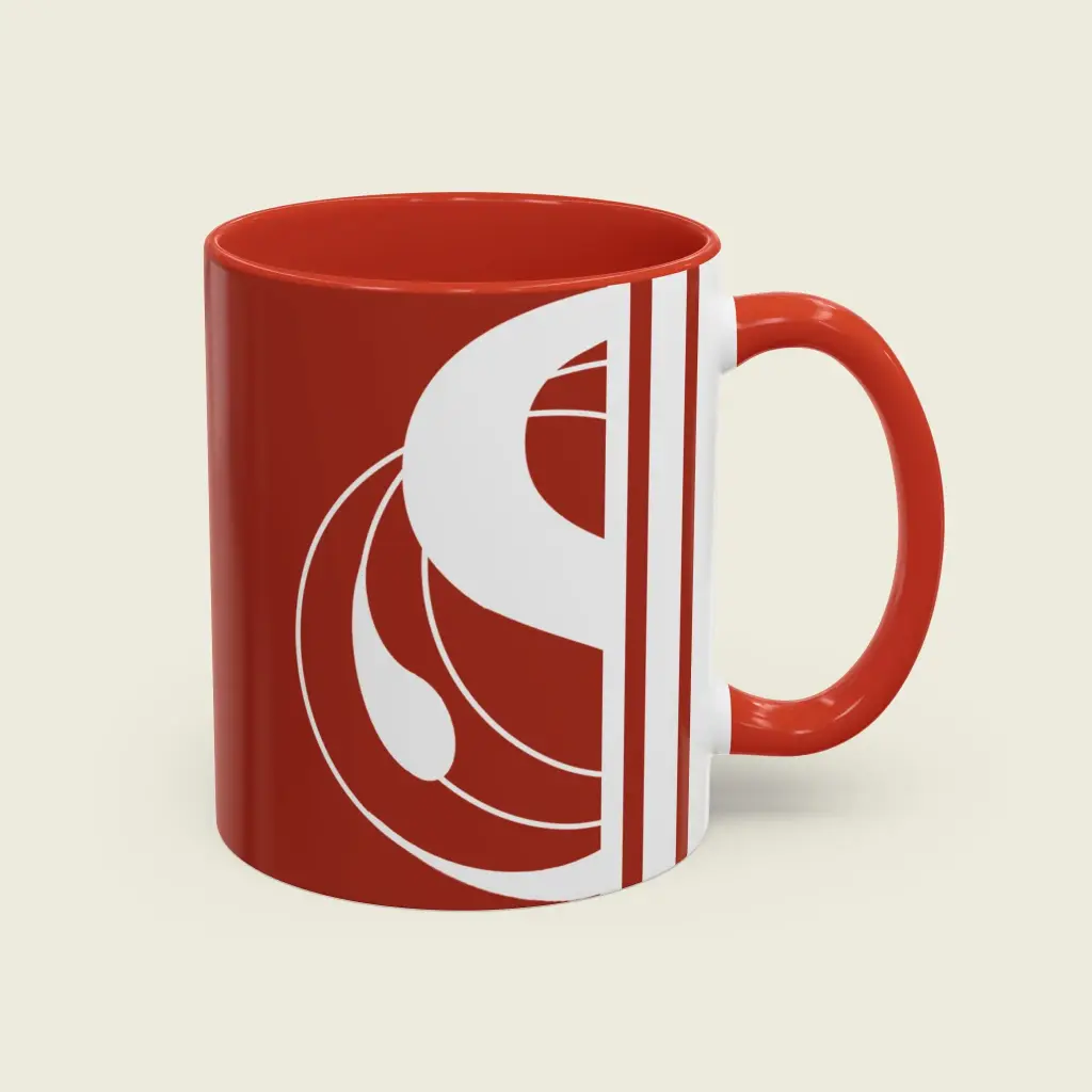 Serenity Red Ceramic Coffee Mug (11oz/15oz) – Elegant Minimalist (11 oz (0.33 l))