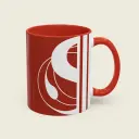 Serenity Red Ceramic Coffee Mug (11oz/15oz) – Elegant Minimalist