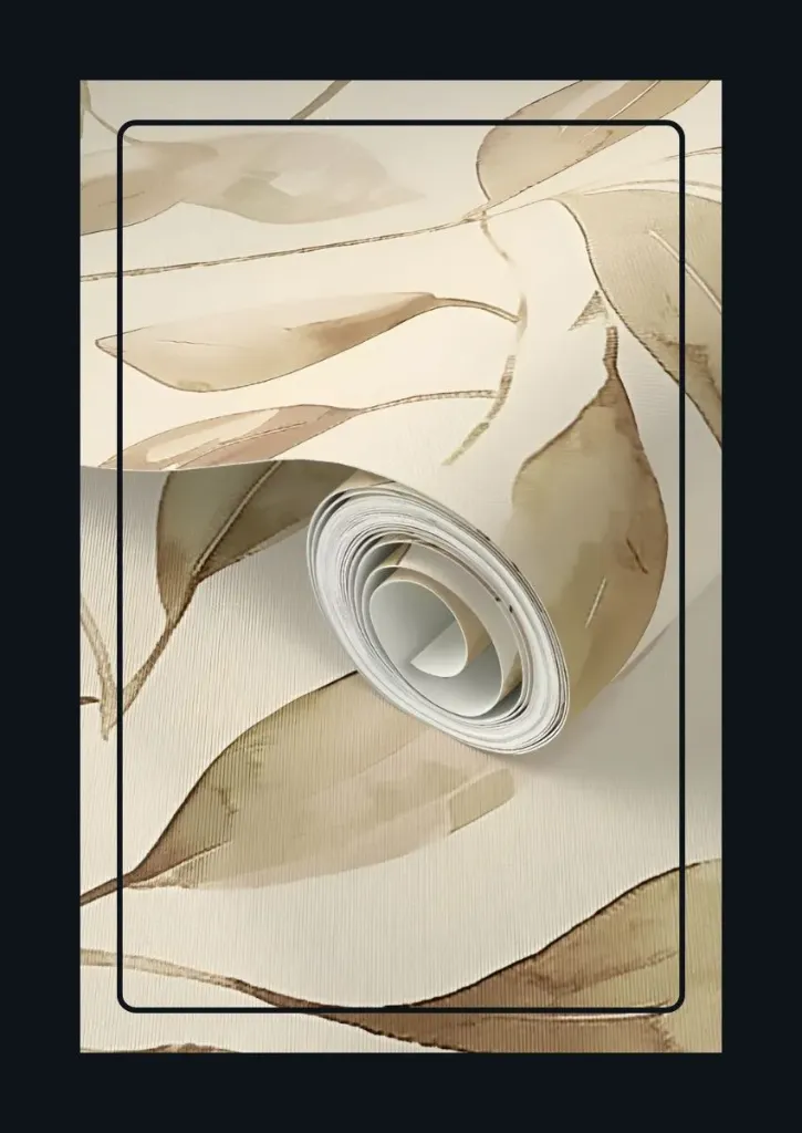 Golden Leaf Harmony Wallpaper (2x2 Feet (Sample))