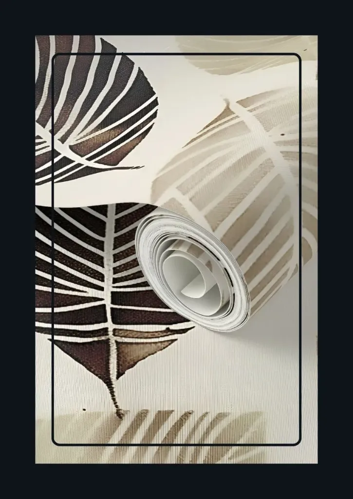 Natural Elegance Leaf Wallpaper – Soft Matte (2x2 Feet (Sample))