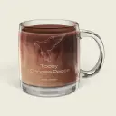 Motivational Glass Coffee Mug – Today I Choose Peace, Engraved with Dove 12.25 oz