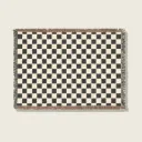 Geometric Cozy Woven Throw – Artisan Blanket for Modern Living Rooms