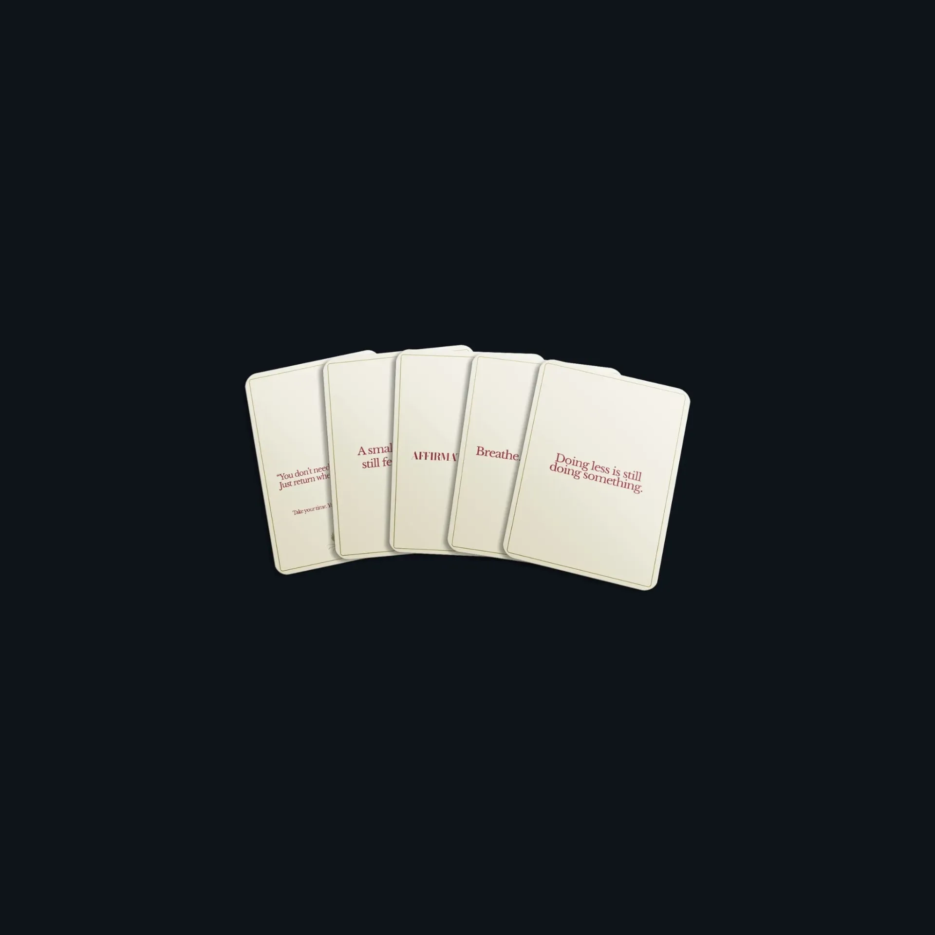 The Quiet After – Reflection Card Set