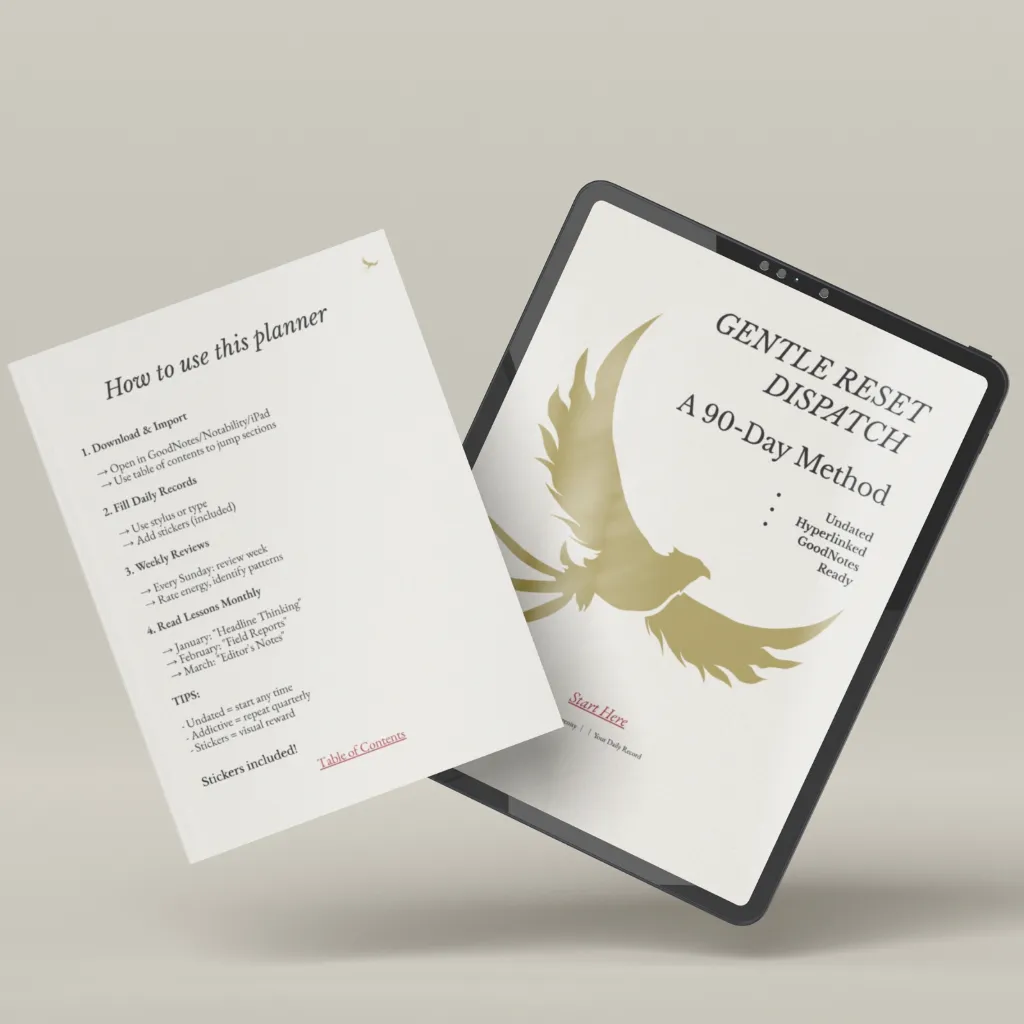 🠒 Gentle Reset Digital Planner Stickers Bundle