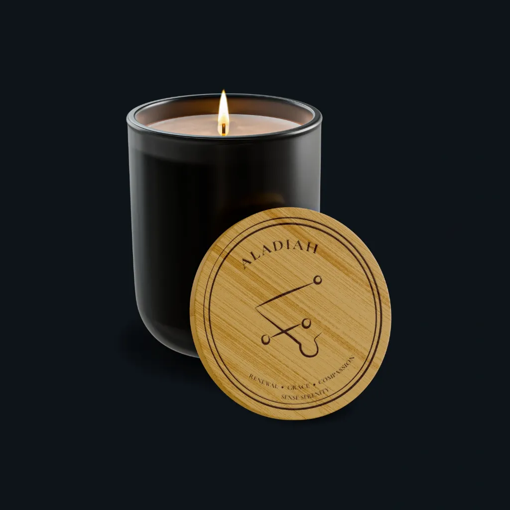 Aladiah Angel Candle of Renewal – Engraved Luxury Soy Candle