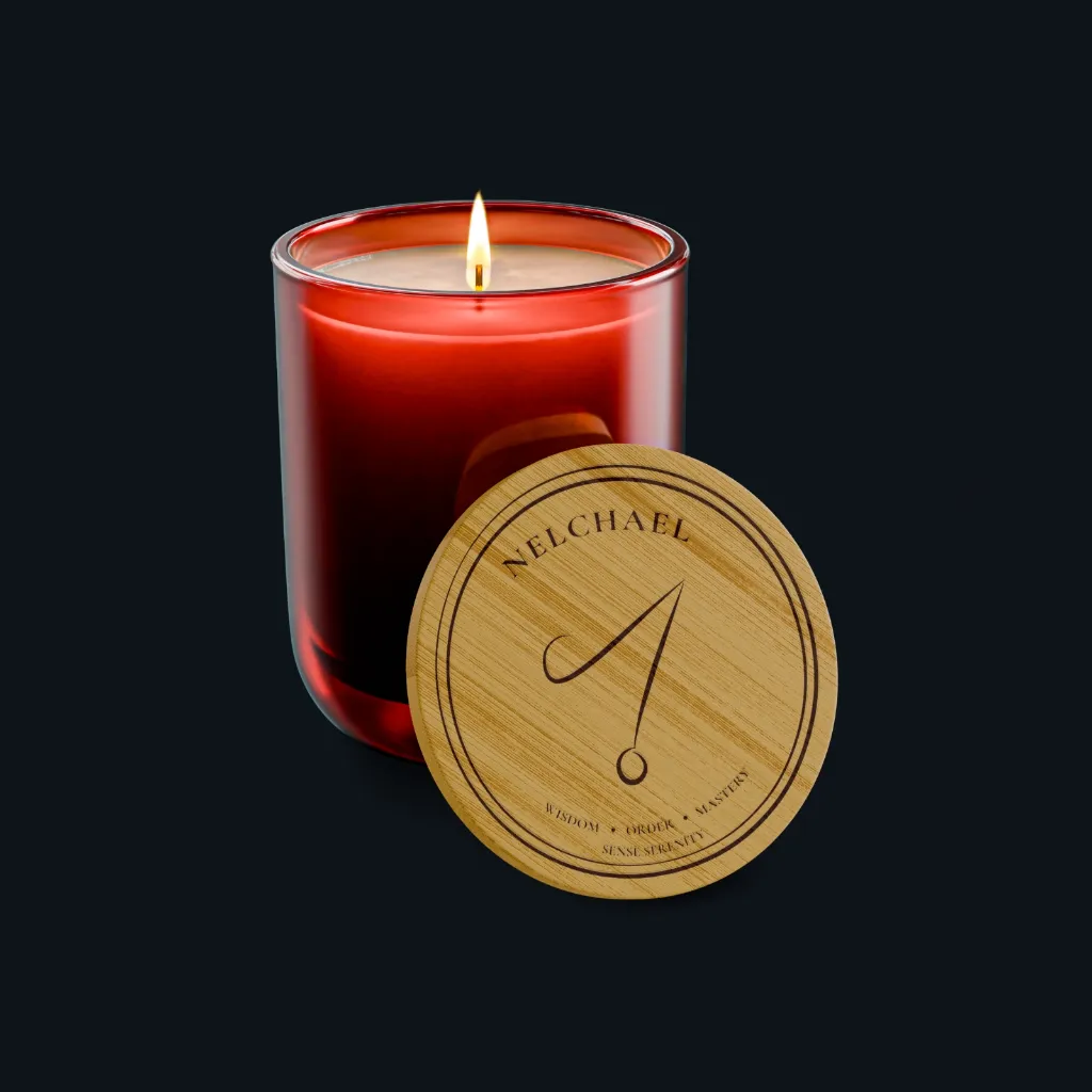 Nelchael Angel Candle of Wisdom – Engraved Luxury Soy Candle