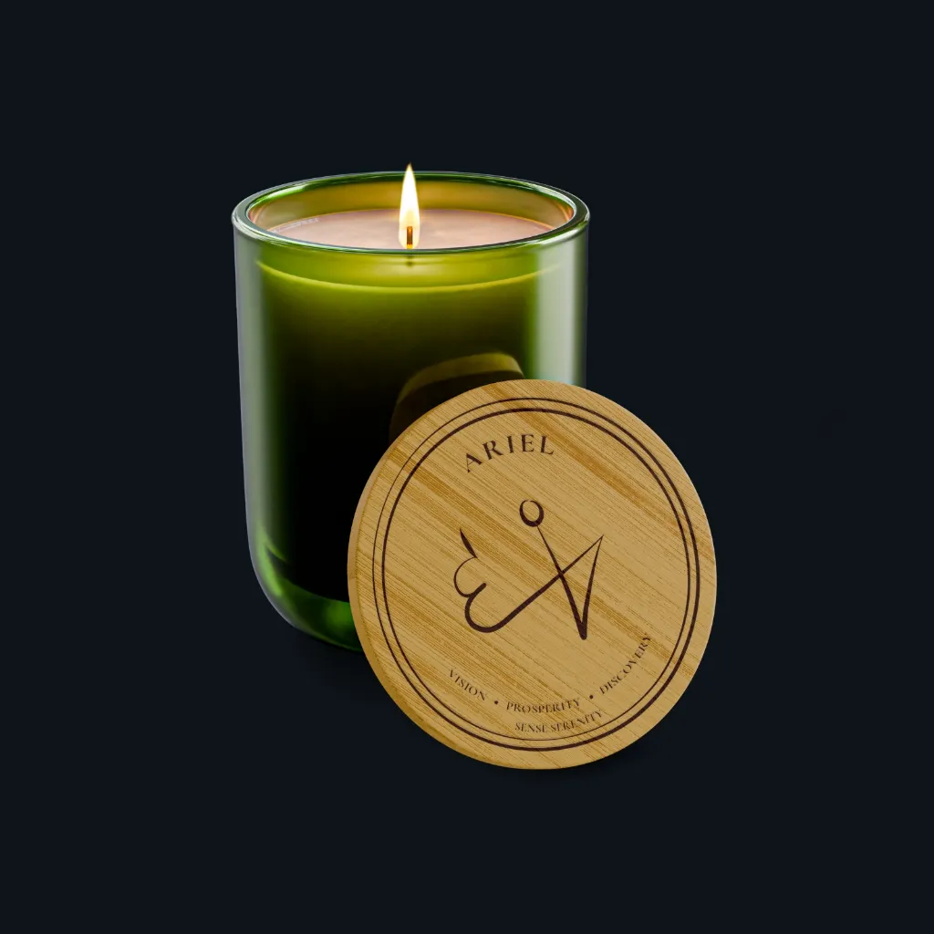 Ariel Angel Candle of Vision – Engraved Luxury Candle