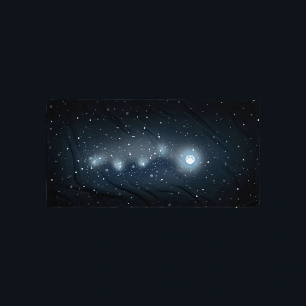 Moonpath | Artist-Designed Luxury Bath Towel (30"x60" (76x152x0.7 cm))