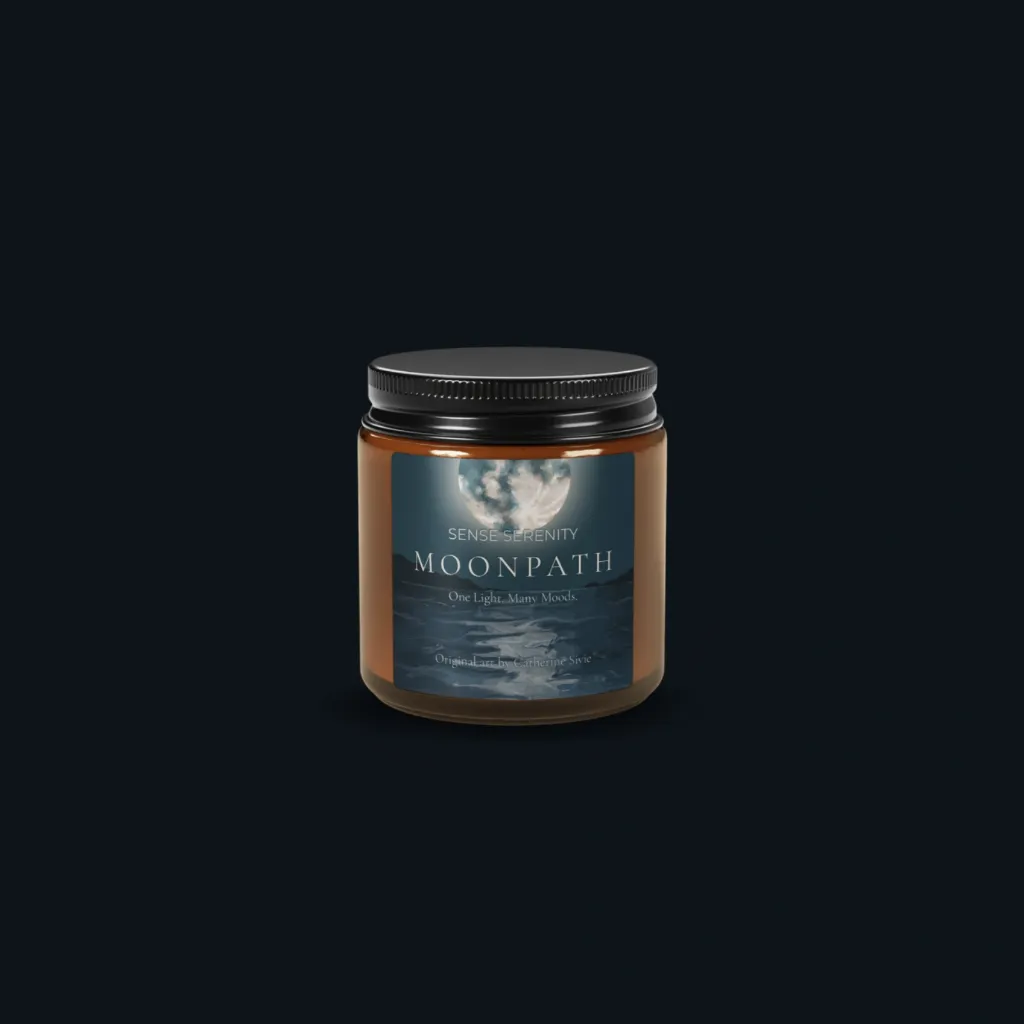 Moonpath Amber Jar Soy Candle (4 oz (~20h), Unscented)