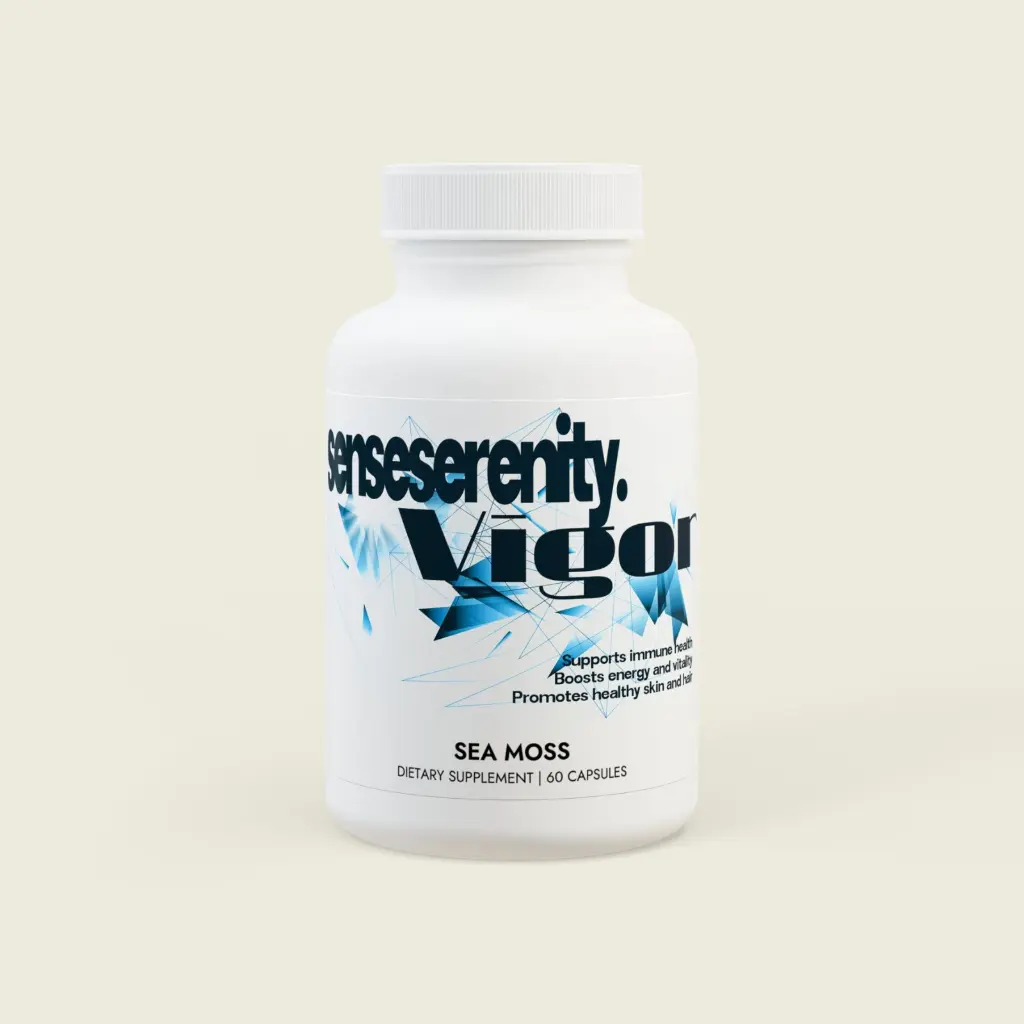Sense Serenity Vigor Sea Moss Balance – Mineral-Rich Supplement (60 Capsules)