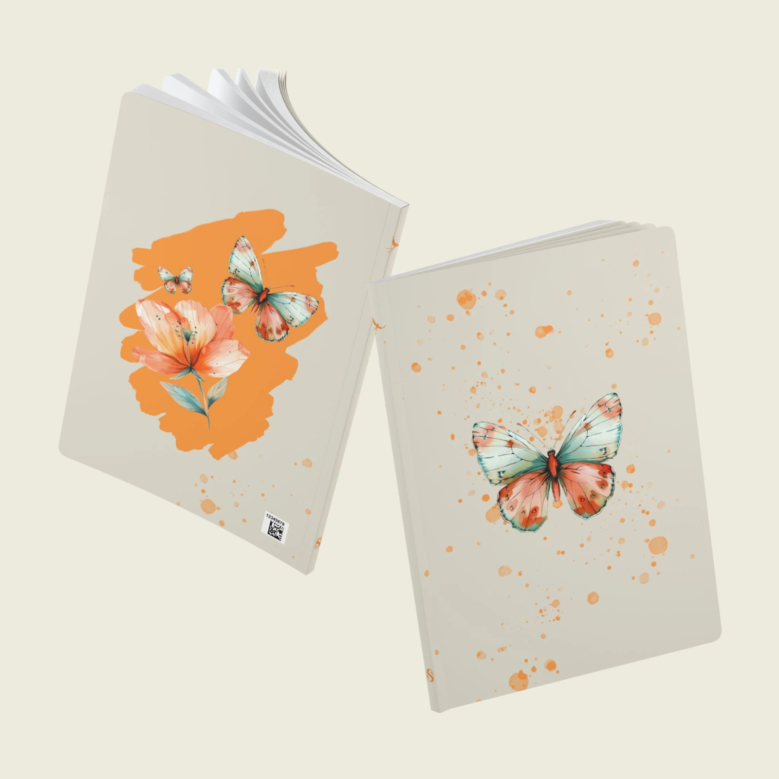 Flutter Flower Fantasy  Softcover Journal (with Inside Prints) Collection – Winged Dream | Sense Serenity Crazy 