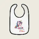 Magical Unicorn Baby Bib for Girls & Boys – Cute Rainbow “No Time for Naps” by Sense Serenity