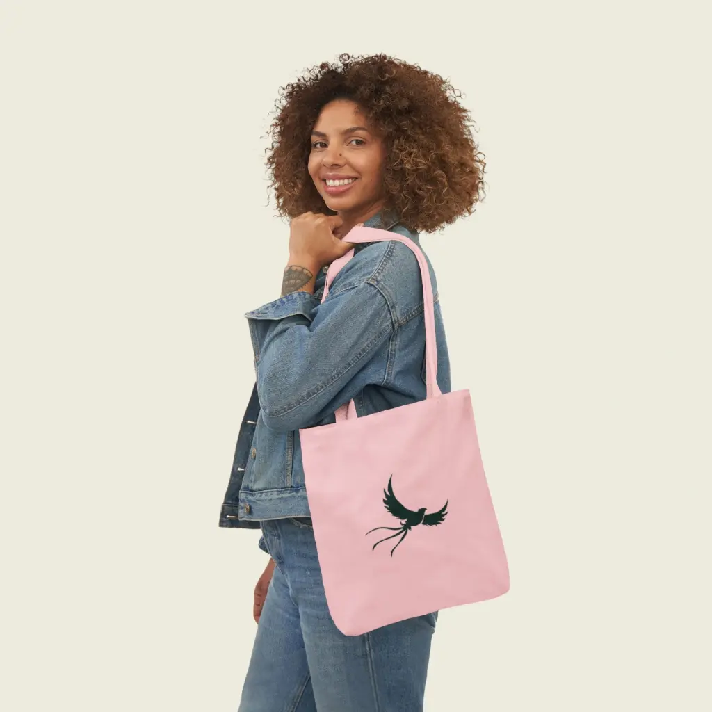 Sense Serenity Blush Phoenix Canvas Tote – Artistic Eco Tote Bag