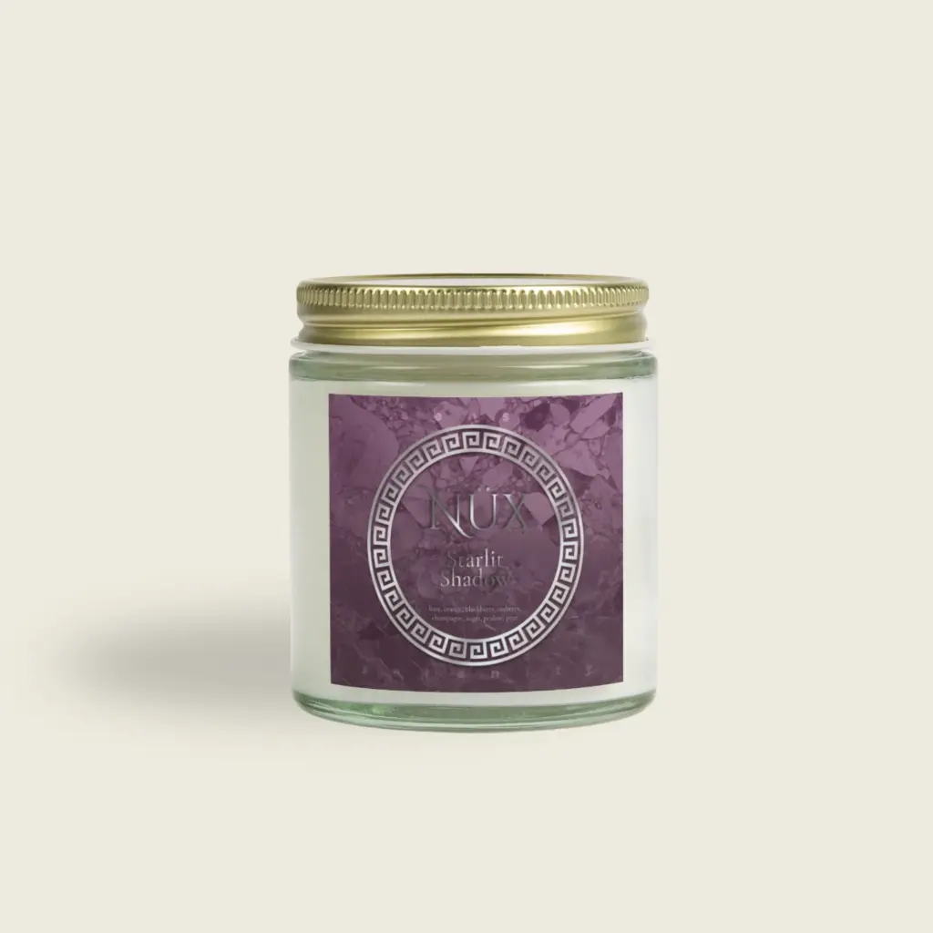 Blackberry Vanilla Scented Candle – Nyx | Hand‑Poured Coconut‑Apricot Wax