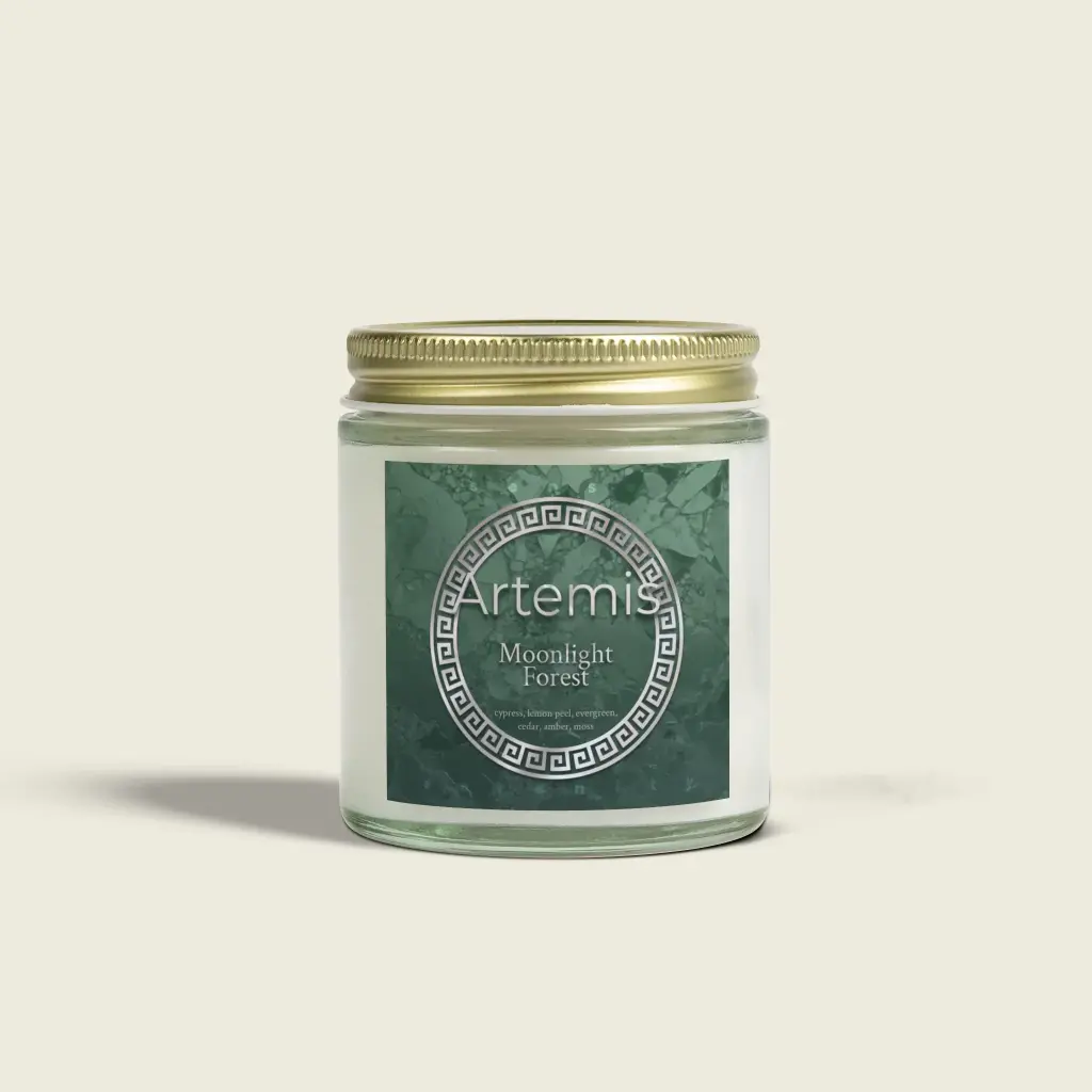 Artemis Cedar & White Sage Forest Spirit Candle (Clear Vessel = brighter throw, 4 oz (~20h))