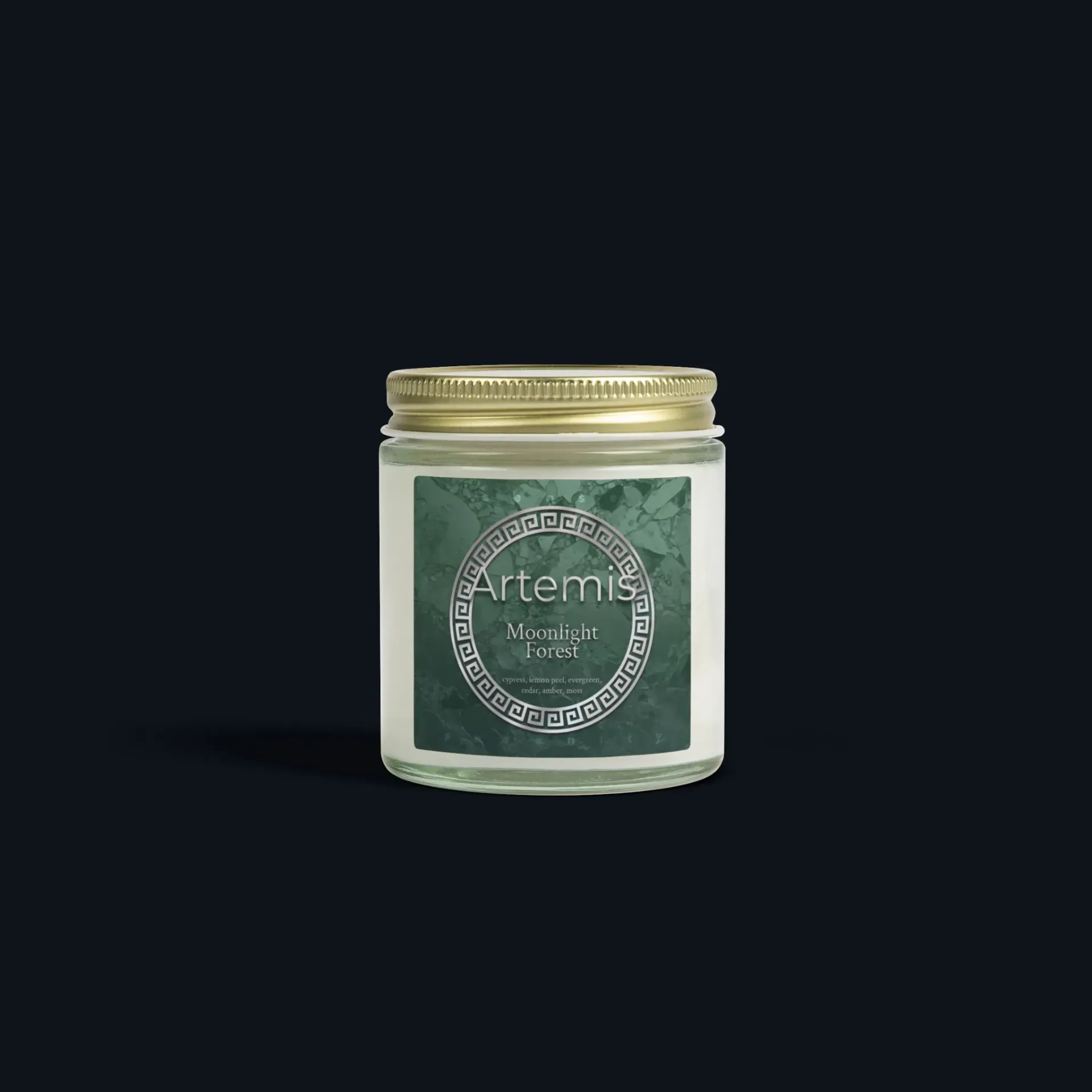 Artemis Cedar & White Sage Forest Spirit Candle (Clear Vessel = brighter throw, 4 oz (~20h))