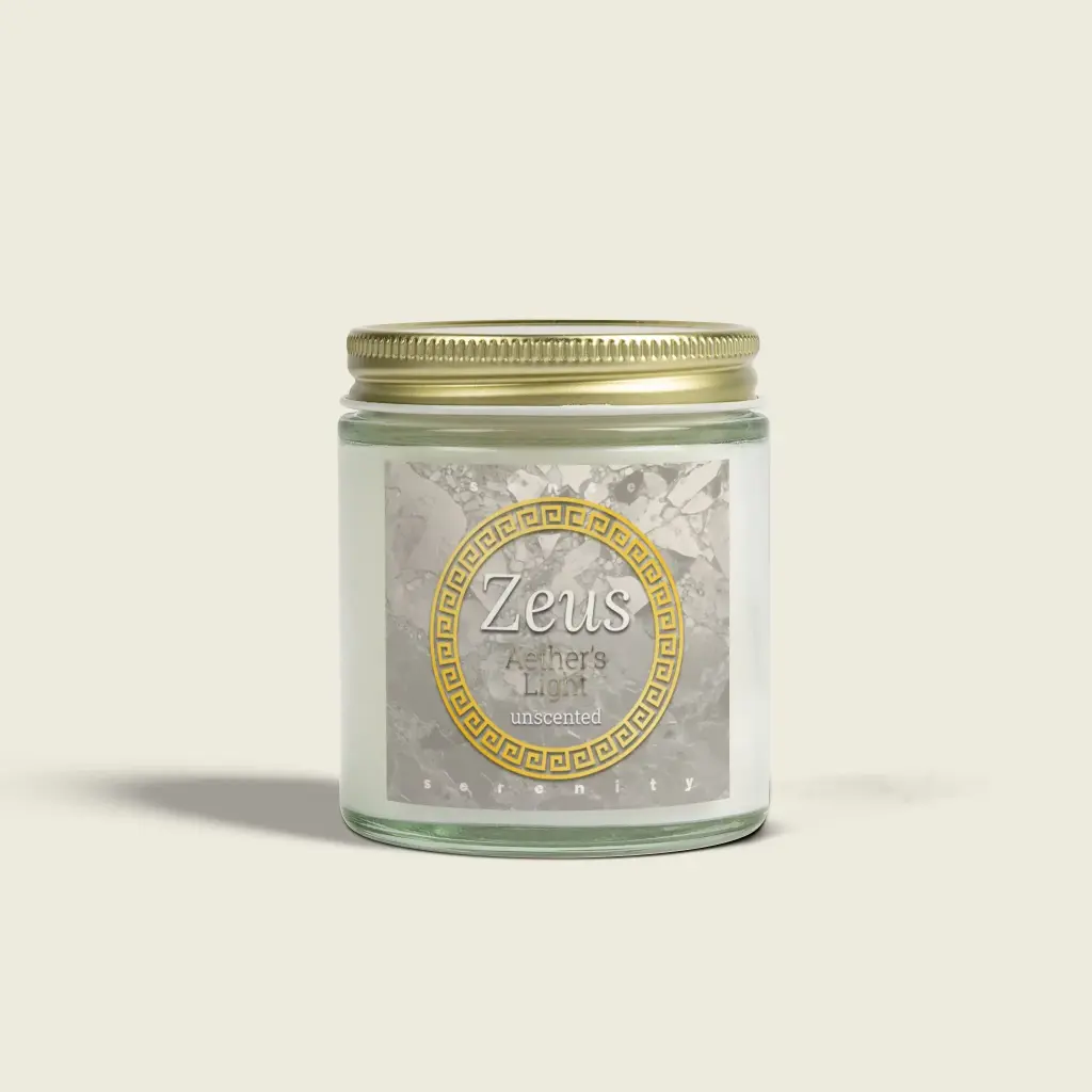 Unscented Candle – Zeus | Clean Burn, No Added Fragrance