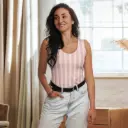 Ballet Blush Dreams – Longline Striped Tank by Sense Serenity