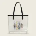 Astrology Art Transparent Tote - Gemini Zodiac Design by Sense Serenity