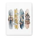 Gemini Zodiac Canvas Wall Art – Sense Serenity Boho Floral Decor