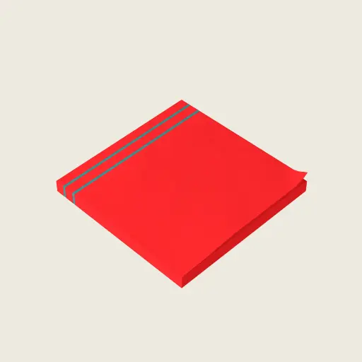 Sense Serenity Crazy Post-it Note Pad – Classic Rainbow Red Design