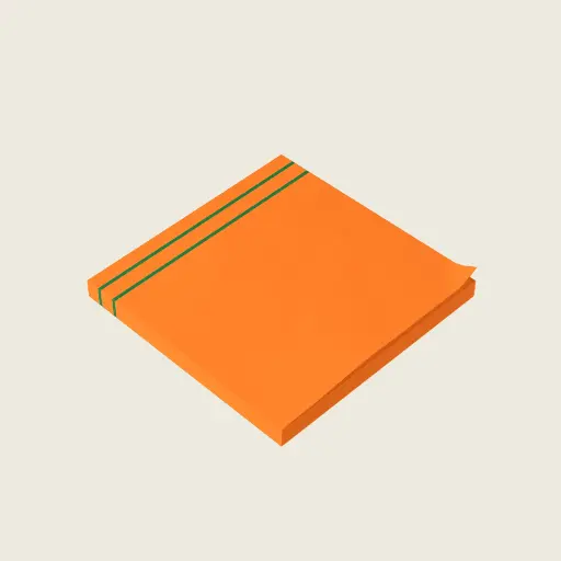 Sense Serenity Crazy Post-it Note Pad – Classic Rainbow Orange Design