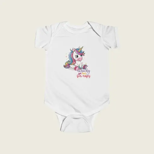 Unicorn Baby Bodysuit – Cute Funny Quote Infant Onesie | Soft Jersey | Sense Serenity Lovely 