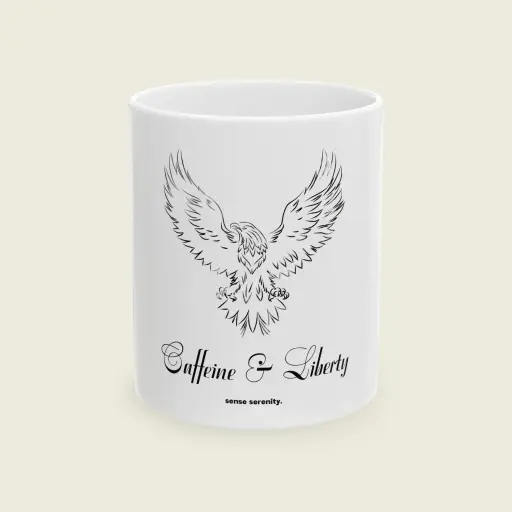Caffeine & Liberty Mug — Limited USA Edition  Sense Serenity