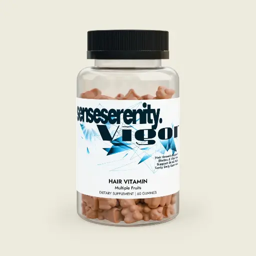 Sense Serenity Vigor Hair Growth Gummies – Biotin & Multivitamin Formula (60 Count)